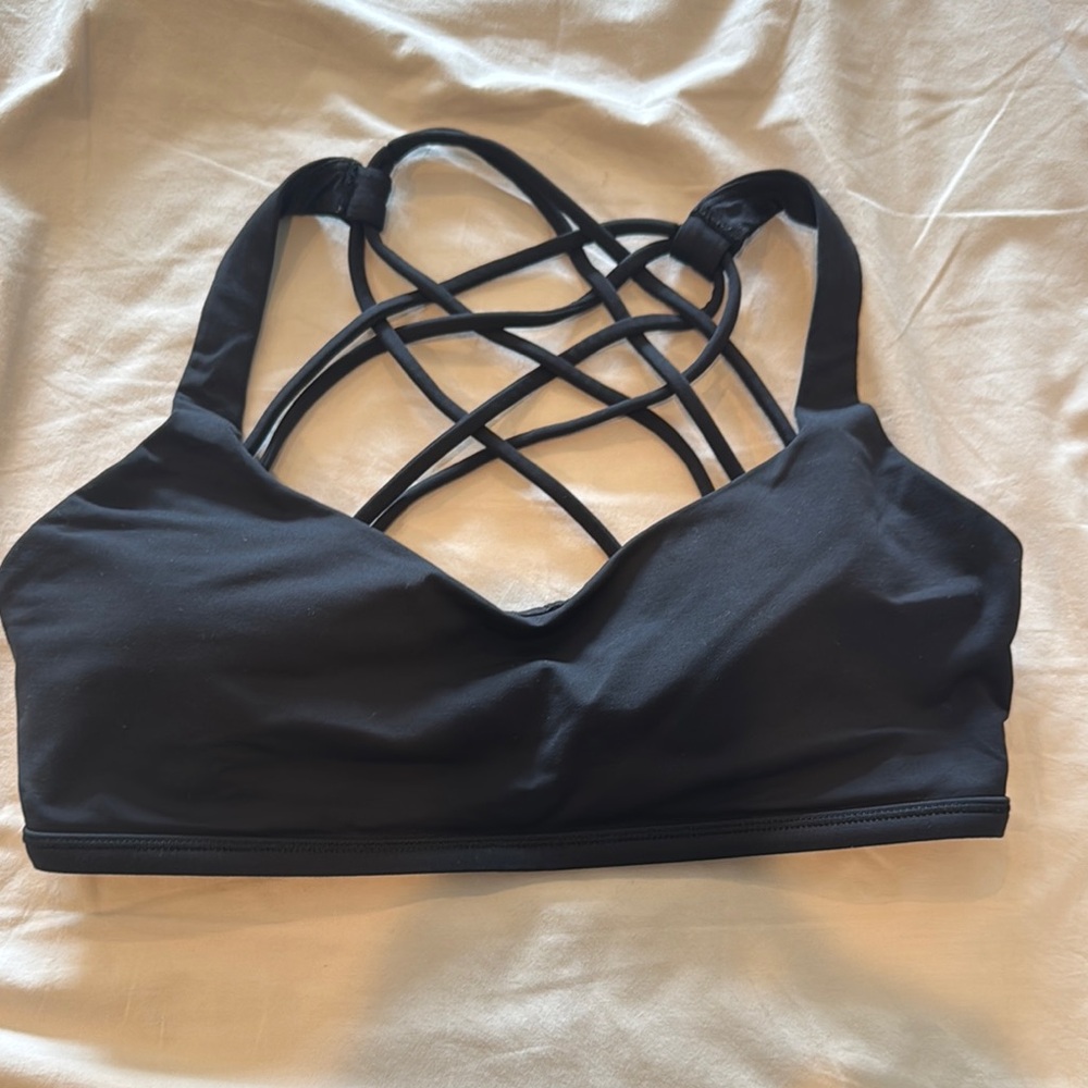 Lululemon Black Strappy Back Sports Bra